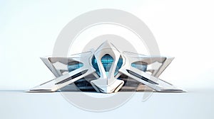 3D futuristic sci-fi white city architecture with organic skyscrapers, for science fiction or fantasy backgrounds, Abstract