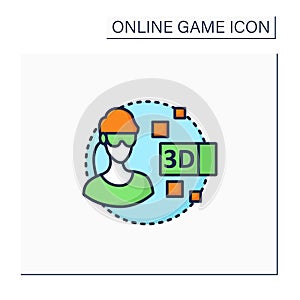 3d gameplay color icon