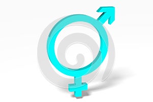 3D gender issues - male, female, LGBT, homosexual