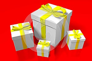 3D gift boxes...