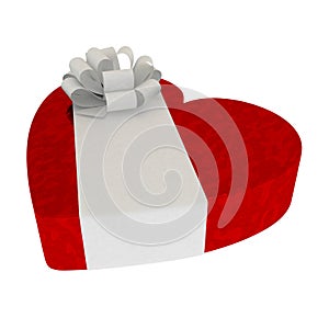 3d gift isolated on white.