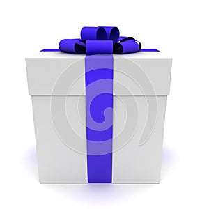 3d gift isolated on white.