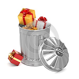 3d Gift trash can