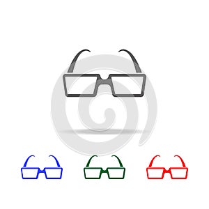 3D glasses icon. Elements of cinema and filmography multi colored icons. Premium quality graphic design icon. Simple icon for webs