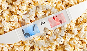 3D Glasses and popcorn