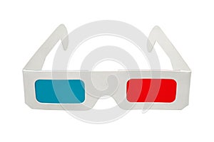 3D glasses on white