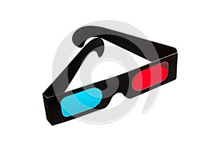 3D glasses on white