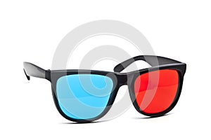 3D Glasses on White Background