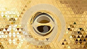 3D Gold Abstracts Backgrounds