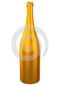 3d gold bottle