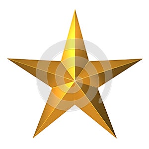 3d Gold star