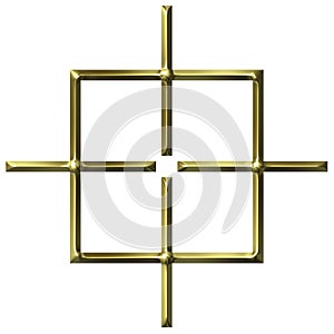 3D Golden Square Target