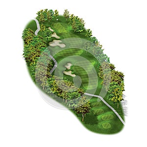 3D Golf Course Hole Layouts photo