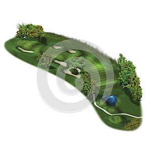 3D Golf Course Hole Layouts photo