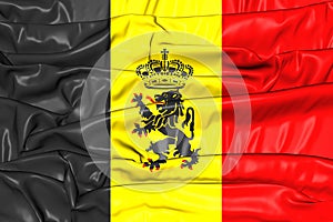 3D Government Ensign of Belgium.