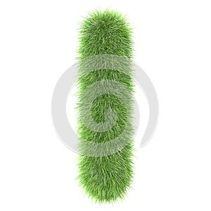 3d Grass creative cartoon nature decorative letter I