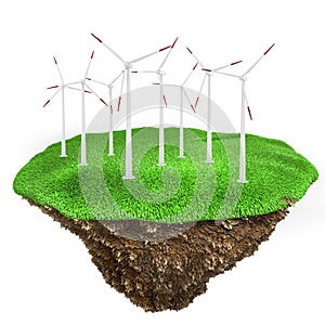 3d green energy concept