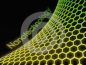 3D green fluorescent graphene structure