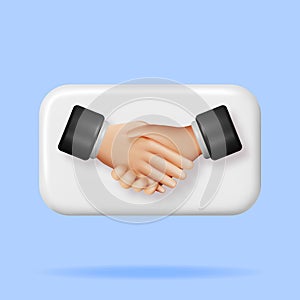 3D Handshake Gesture Button 