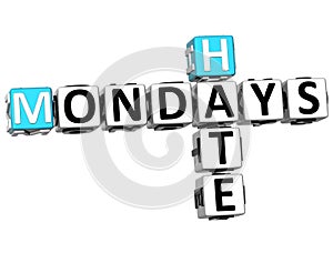 3D Hate Mondays Crossword