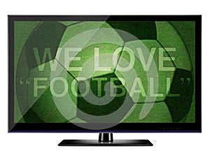 3D HDTV we love football