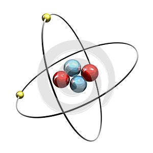 3d Helium Atom photo