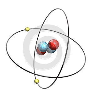 3d Helium Atom photo