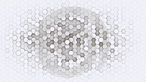 3d hexagonal background design structure