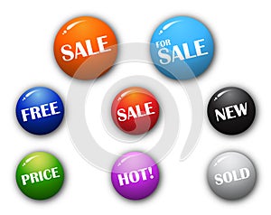 3D high quality sphere sale signs