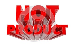 3D HOT PRODUCT word on white background 3d rendering