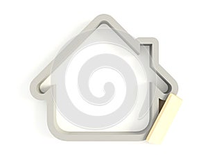 3d House Icon 02