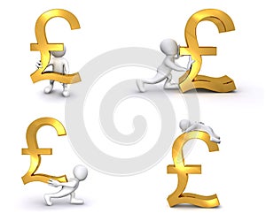 3D Human British Pound