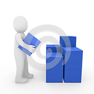 3d human letter mailbox