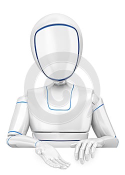 3D Humanoid robot pointing down
