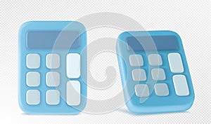 3d icon of calculator for math school education