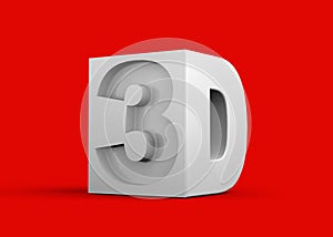 3d Icon on colorful background