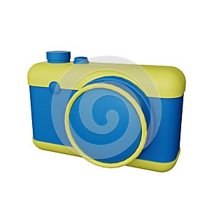 3d icon illustration camera object
