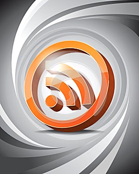 3D Icon RSS photo