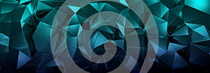 3d ILLUSTRATION, of abstract crystal background, triangular texture, wide panoramic for wallpaper