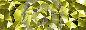 3d ILLUSTRATION, of abstract crystal background, triangular texture, wide panoramic for wallpaper