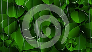 3D Illustration Abstract St. Patrick`s Day Background