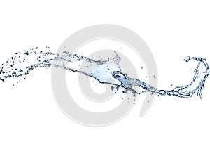 3d illustration background of water splashing in dynamic shapes