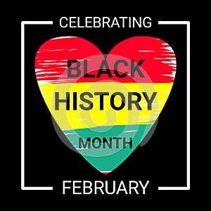 3D illustration Black History Month celebrate