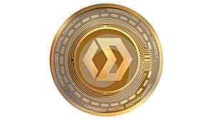 3d Illustration Blocknet Block Cryptocurrency Coin Symbol