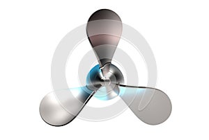 3d illustration of boat propeller