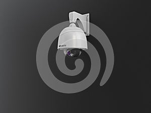 3d Illustration of CCTV camera digital video recorder, security system concept