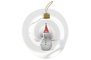 3D Illustration , Christmas ornaments ball