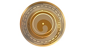 3d Illustration Cindicator Cnd Cryptocurrency Coin Symbol