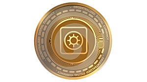 3d Illustration Coinloan Clt Cryptocurrency Coin Symbol