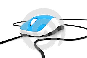 3d illustration of computer mouse